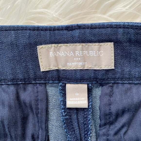 {Banana Republic Factory} Hampton Fit Ankle Pants in Blue - Women's 0 - Picture 2 of 6